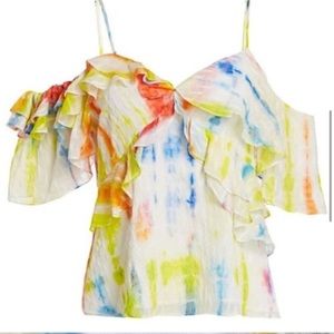 Tanya Taylor set of 2  skirt and top size xs Yellow with tag